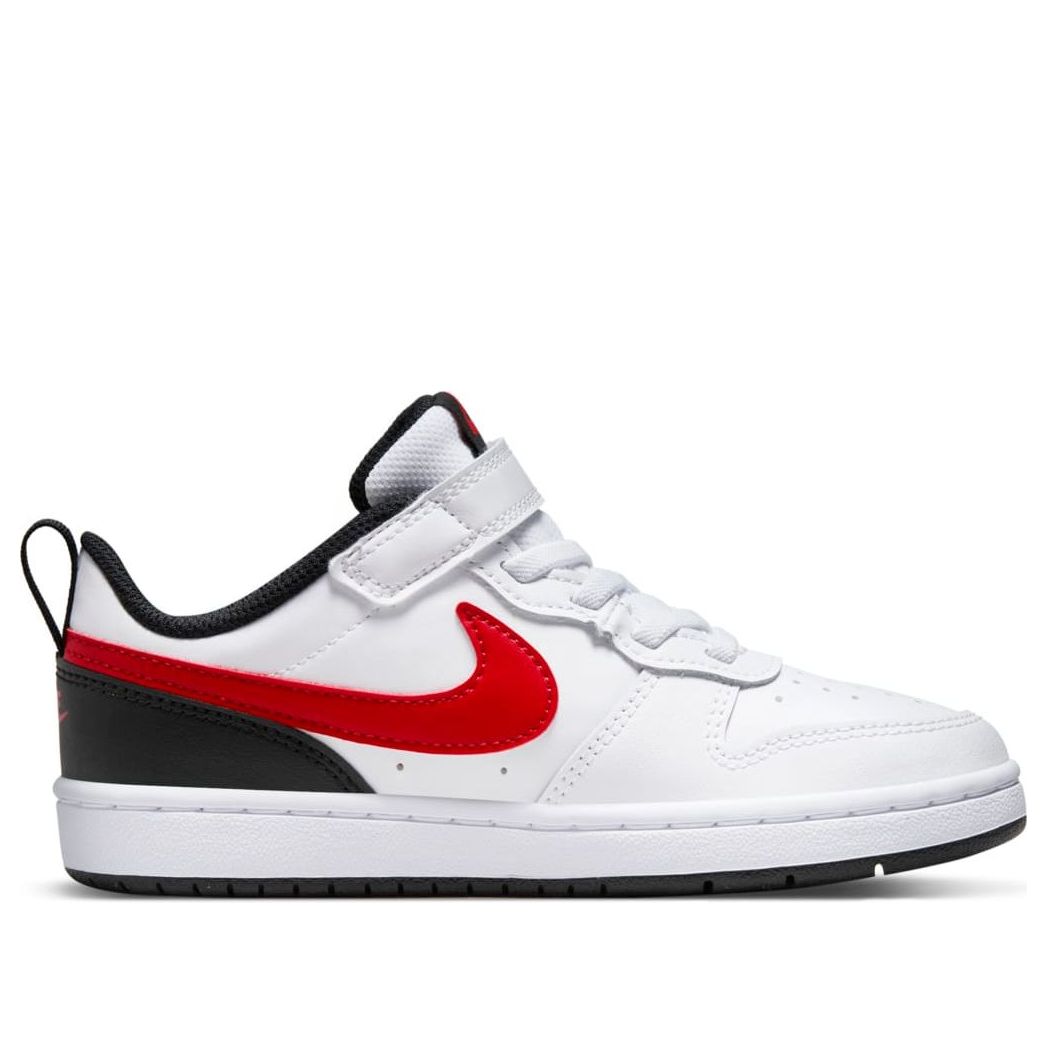 (PS) Nike Court Borough Low 2 'White Black Red' BQ5451-110
