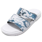 (WMNS) Nike Benassi Duo Ultra Slide 'White Blue Black' 819717-002