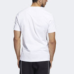 Men's adidas Alphabet Large Logo Round Neck Short Sleeve White T-Shirt HC6903