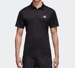 adidas Fab Logo Applique Sports Breathable Short-sleeve Polo Shirt Men Black CV8322