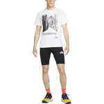 Men's Nike Landscape Alphabet Printing Round Neck Pullover Straight Short Sleeve White T-Shirt DM5434-100