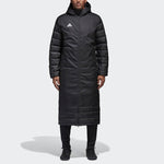 adidas Long Hooded Down Jacket 'Black' BQ6590