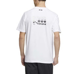 Men's adidas Panda Printing Round Neck Short Sleeve White T-Shirt HS4397