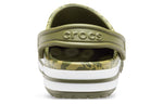 Crocs 4 Printing Camouflage Green Unisex Sandals 206232-354