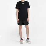 Men's Off-White Caravaggio Arrow Back Printing Short Sleeve Ordinary Version Black T-Shirt OMAA027S201850041088