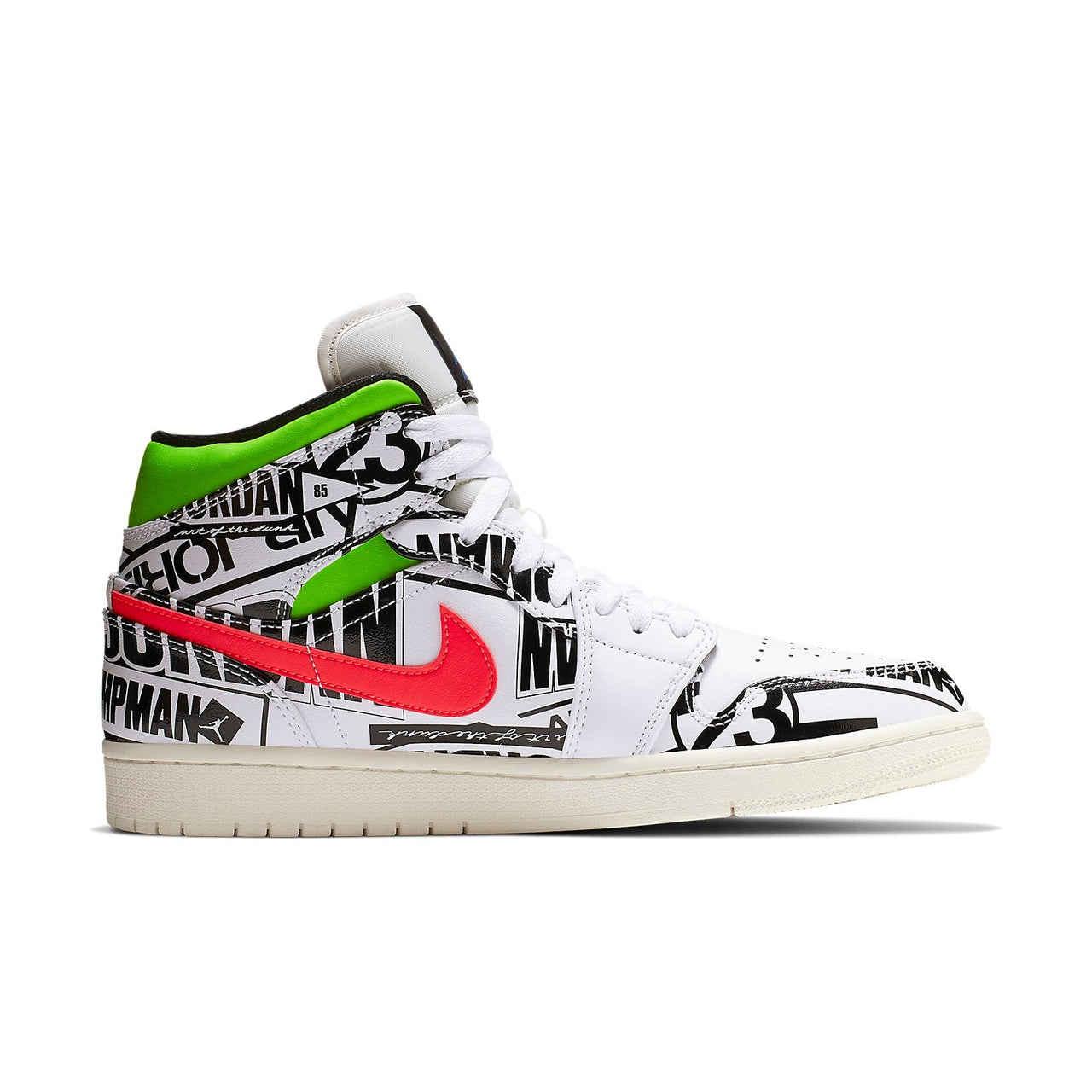 Air Jordan 1 Mid 'Over-Print Logos' 554724-119