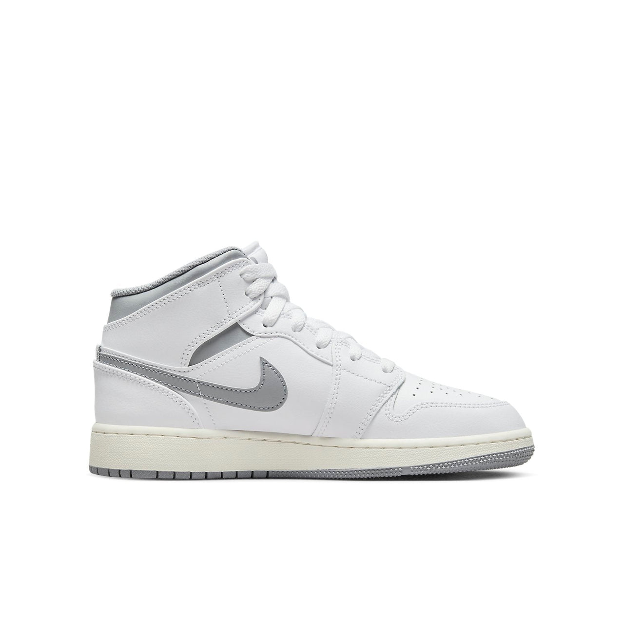 (GS) Air Jordan 1 Mid 'Neutral Grey' 554725-135