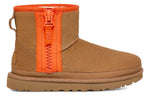 (WMNS) UGG Classic Mini Zipper Tape Logo 'Chestnut' 1144034-CHE