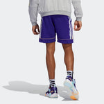 adidas Dm Short Stripe Basketball Sports Shorts Blue Purple HB6765