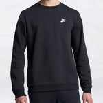 Men's Nike Sportswear Logo Printing Sports Round Neck Pullover Black DO1740-010