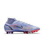 Nike Mercurial Superfly 8 Elite KM AG Artificial Grass 'Light Thistle Purple Dazzling Indigo Purple Bright Deep Red' DJ3973-506