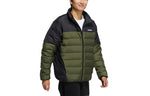 Men's adidas neo Alphabet Large Logo Sports Stay Warm Dark Olive Green Down Jacket H45233