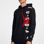 Air Jordan Men's Long Sleeve Printed Fashion 'Black Red' CD5871-010