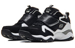 (WMNS) Skechers D'Lites Train Mid-Top Daddy Shoes Black/White 99999111-BKW