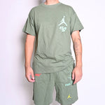 Travis Scott Cactus Jack x Jordan Crossover Pattern Short Sleeve 'Green' TC-305