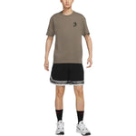 Men's Nike Cartoon Printing Round Neck Short Sleeve Olive Grey T-Shirt DR8915-040