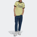 adidas Arsenal SW Guest Sport Soccer Short Sleeve T-shirt Men's Yellow GM0218