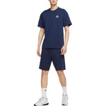 Men's Nike Logo Printing Casual Loose Shorts Navy Blue FD0307-410