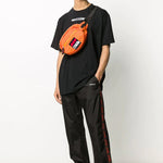 Off-White Pattern Printing Short Sleeve Black OMAA038E20JER0011001