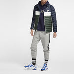 Nike Athleisure Casual Sports Stand Collar protection against cold Stay Warm Jacket Blue Green Colorblock BV4686-451