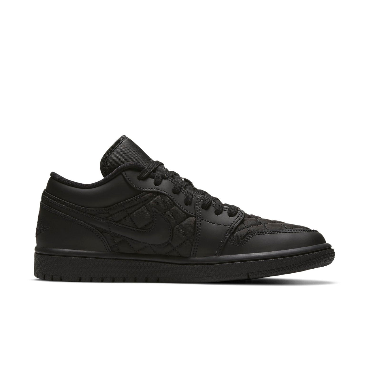 (WMNS) Air Jordan 1 Low 'Triple Black Quilted' DB6480-001