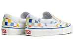 Vans slip-on Low Tops Casual Skateboarding Shoes Unisex White Blue Multi-Color 'White Yellow Blue' VN0A5KX8AVZ
