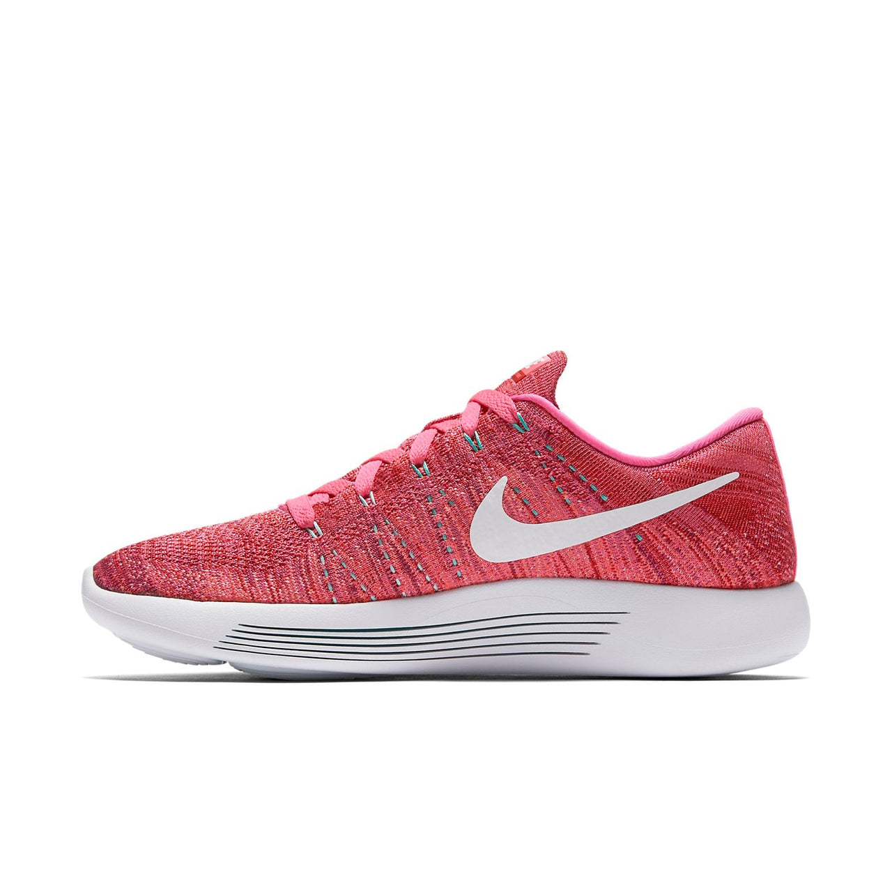 (WMNS) Nike LunarEpic low Flyknit Pink/White 843765-601