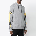 Off-White Fw18 Arrows Normal Fit Hooded Sweater 'Grey Yellow' OMBB034E181920250760