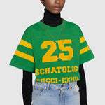 Gucci SS21 1921 Series Alphabet Printing Casual Short Sleeve Unisex Green 660744-XJDHG-3316