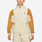 Air Jordan Flight Stitched Casual Sports Collar Jacket For Men Wheat CV3151-275
