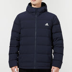 adidas Helionic S H J Outdoor Sports hooded down Jacket Dark Blue FT2519