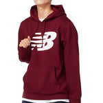 New Balance Big logo Printed Sweatshirt Men Burgundy MT83982SDR