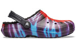 Crocs Classic Tie Dye Stay Warm Cozy Crocs Sports Slippers Unisex Purple Red 206341-988