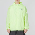 PUMA Uv Favorite Woven Jacket M Athleisure Casual Sports Logo hooded Solid Color Green 521684-37