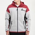 adidas Zne Fz Sports Colorblock Hooded Jacket light grey GM6536