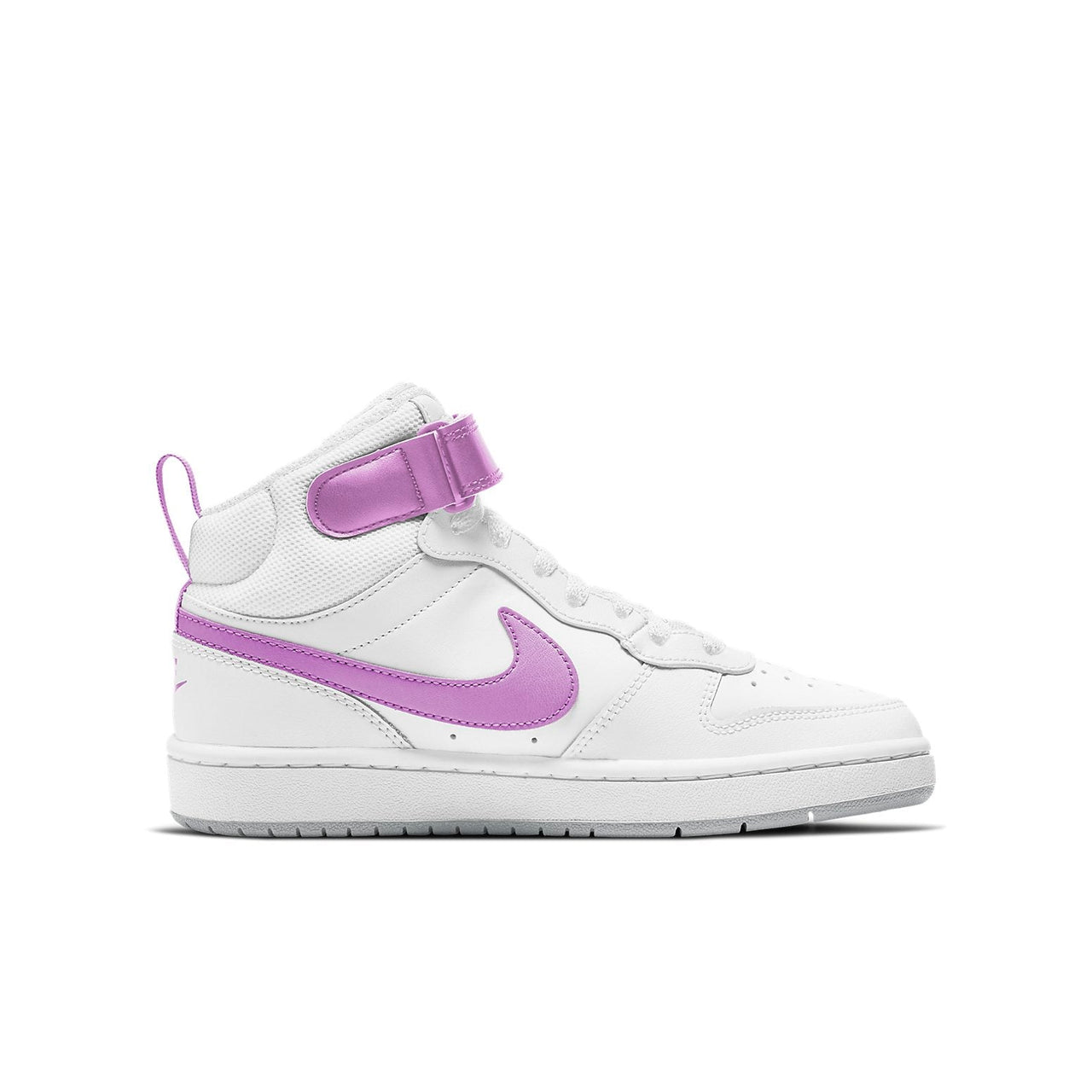 (GS) Nike Court Borough Mid 2 'White Purple' CD7782-103