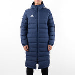 adidas Logo hooded down Jacket Navy Blue GM5246
