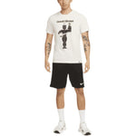 Nike Dri-FIT Character Alphabet Pattern Printing Training Sports Quick Dry Breathable Short Sleeve White DM6274-030
