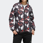 (WMNS) adidas neo Printing Hooded Jacket Black DW7813