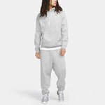 Men's Nike Logo Embroidered Solid Color Fleece Lined Casual Gray DA0316-063