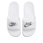 (WMNS) Nike Benassi JDI 'White Silver' 343881-102
