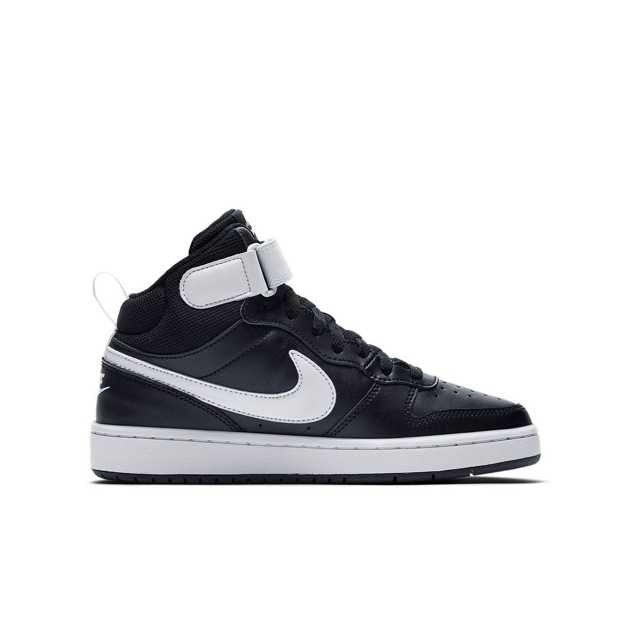 (GS) Nike Court Borough Mid 2 'Black White' CD7782-010