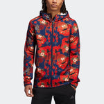 adidas Otr Jkt CNY M Series Zipper hooded Running Jacket Red GE5828