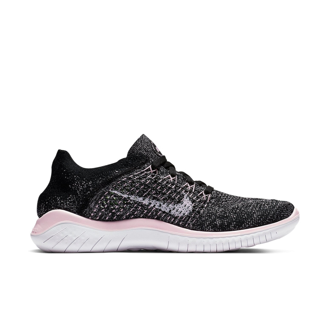 (WMNS) Nike Free RN Flyknit 2018 'Black Pink Foam' 942839-007