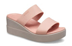 (WMNS) Crocs Brooklyn Lightweight Pale Pink Sandals 206219-6RL