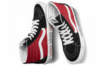 Vans SK8-HI Sidewall Logo Black Racing Red Suede Skate Shoes 'Black Racing Red' VN0A4BV6SXX