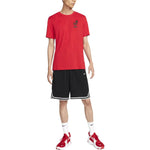 Men's Nike Logo Geometry Pattern Printing Round Neck Short Sleeve University Red T-Shirt DR7638-657