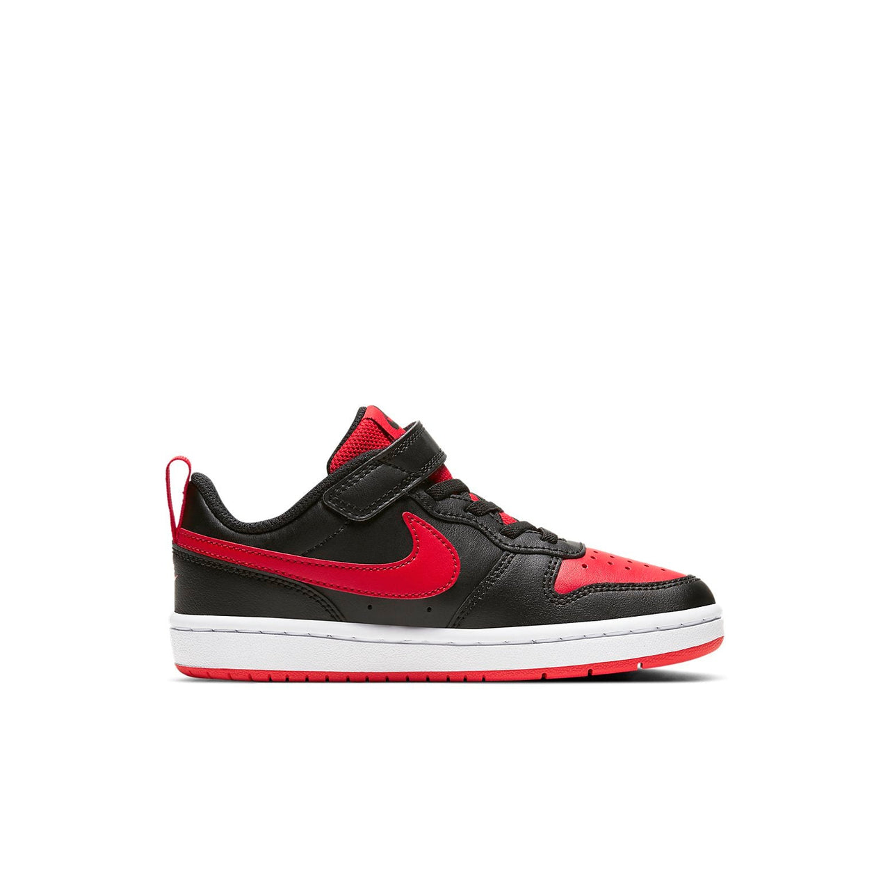 (PS) Nike Court Borough Low 2Velcro 'Bred' BQ5451-007