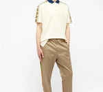 Gucci Interlock Double G Stripe Short Sleeve Polo Shirt White 598949-XJB0Q-9247