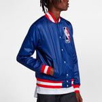 Nike SB x NBA Bomber Crossover Skateboard Casual Sports baseball uniform Jacket Blue AH3393-455